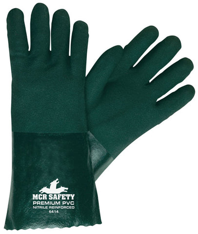 Memphis Glove Premium Double Dip PVC, Jersey Lined, Nitrile Reinforced