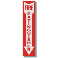 Fire Extinguisher 4"x18" Decal